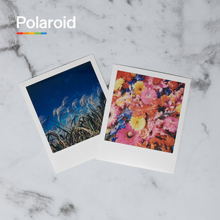 官方Polaroid宝丽来拍立得相纸SX-70彩色相纸胶片相机8张21年2月 白框