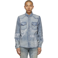 AMIRI 男士牛仔长袖衬衫