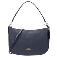 COACH 蔻驰 CHELSEA系列 女士皮革斜挎手提包 56819 LINAV 海军蓝 中号