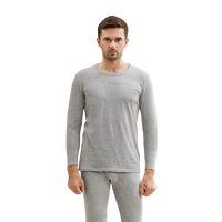 J.ZAO 京东京造 男士保暖内衣套装 6941592730378 浅灰 XL