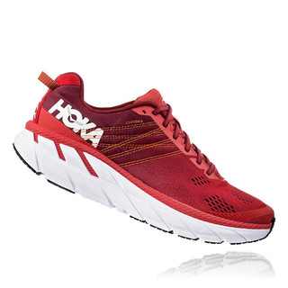 HOKA ONE ONE 克利夫顿系列 Clifton 6 男子跑鞋 1102872-PRRR 婴粟红/里约红 44.5