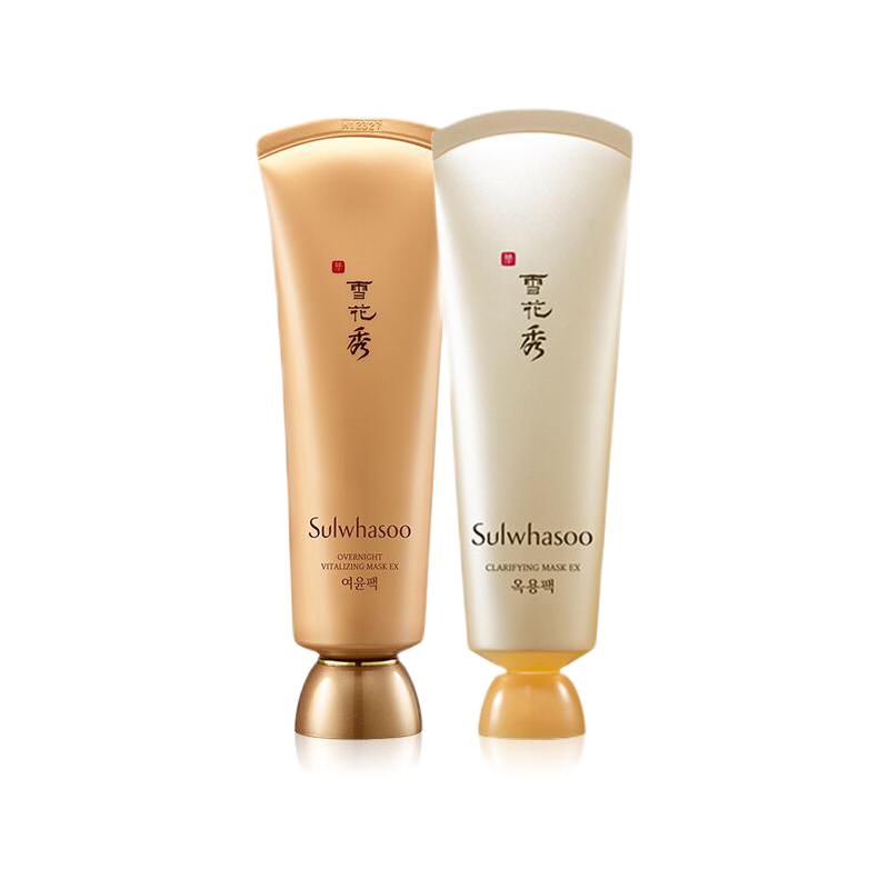 Sulwhasoo 雪花秀 明星面膜套装 (玉璨净柔面膜150ml+与润修护睡眠面膜120ml)