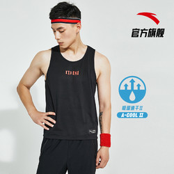 ANTA 安踏 安踏中国背心男2021夏季运动健身无袖t恤紧身速干透气跑步训练衣