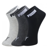 袜子男士短筒基本款透气吸汗休闲3双装 黑灰组合 均码39/42
