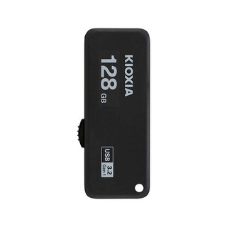 KIOXIA 铠侠 128GB U盘 U365 随闪系列 黑色 USB3.2接口