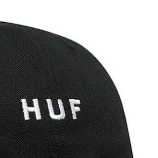 HUF ESSENTIALS OG LOGO 男女款棒球帽 HT00345 黑色