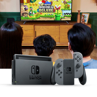 Nintendo 任天堂 Switch 国行续航增强版 灰色游戏主机+《健身环大冒险》体感游戏