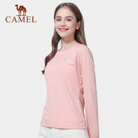 CAMEL 骆驼 骆驼户外速干T恤女士夏季圆领长袖防晒衣服休闲登山运动上衣