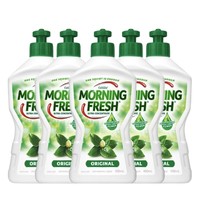 PLUS会员：MORNING FRESH  超浓缩植物洗洁精 400ml*5瓶装