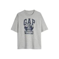 Gap 盖璞 NASA联名系列 男士短袖T恤 835801 浅灰色 M