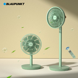 蓝宝 （BLAUPUNKT）电风扇家用 空气循环扇 落地扇遥控办公室台式风扇 负离子 果岭风 智能ECO X2-LV