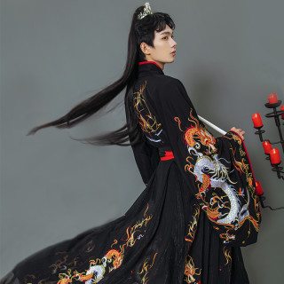 烛龙 如梦霓裳汉服男装中国风交领汉服大袖襦裙12破裙春夏汉服 175 浅杏下裙 一件现货 报价价格评测怎么样 什么值得买