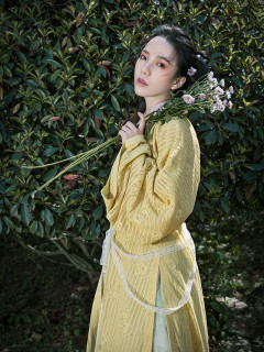 华裳撷珠南有嘉鱼竖领对襟长衫摇影 Xl 青碧色 报价价格评测怎么样 什么值得买