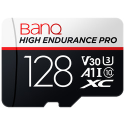 BanQ 128GB TF（MicroSD）存储卡U3 V30 A1 4K PRO专业版 高度耐用视频高速监控摄影摄像专用卡 读速100MB/s