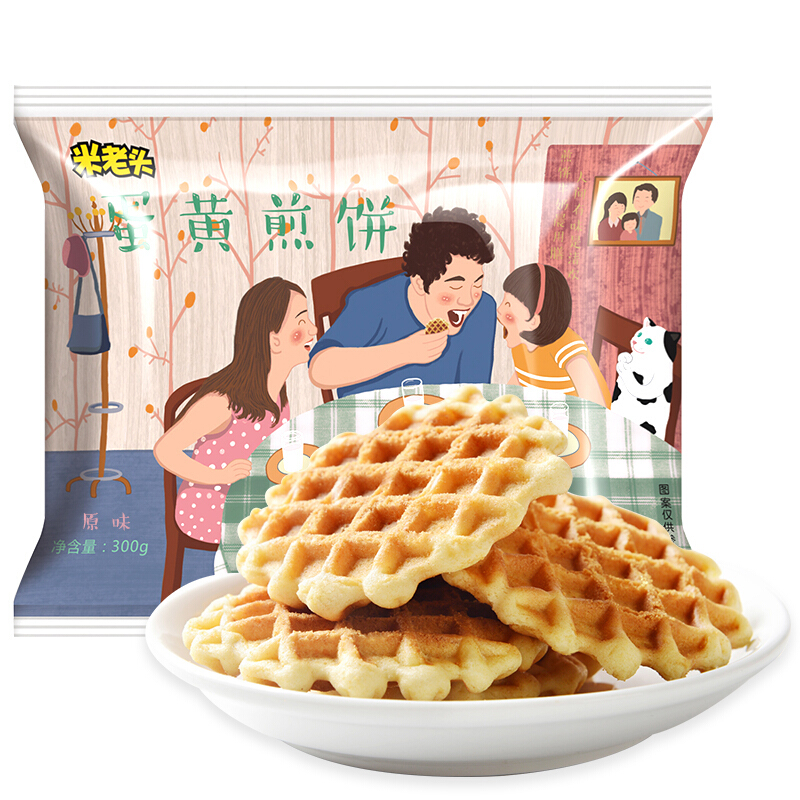 UNCLE POP 米老头 蛋黄煎饼 原味 300g