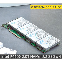 Intel/英特尔 2-4盘U.2 PCIe NVMe SSD/P3700 3.2T/P4600 4T 蓝色