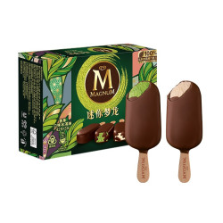 MAGNUM 梦龙 迷你香草口味+抹茶口味 冰淇淋 6支装