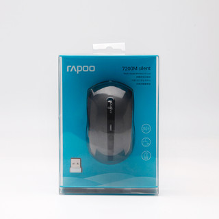 RAPOO 雷柏 7200M 2.4G蓝牙 双模无线鼠标 1600DPI 商务灰