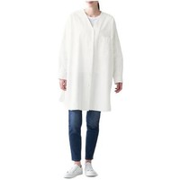 MUJI 无印良品 女士长袖衬衫 BCM25A1S 米白色 ONE SIZE