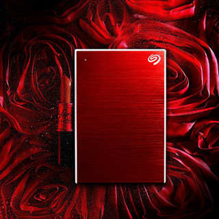 SEAGATE 希捷 Backup Plus系列 2.5英寸Micro-B便携移动硬盘 5TB USB 3.0 挚爱红