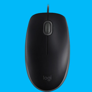 logitech 罗技 M110 有线鼠标 1000DPI 黑色