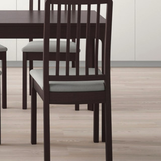 IKEA 宜家 EKEDALEN 伊克多兰  一桌四椅组合套装 深褐色