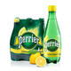 有券的上：perrier 巴黎水 柠檬味含气天然矿泉水 500ml*6瓶 （塑料瓶）整箱