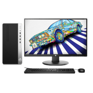 HP 惠普 ProDesk 480 G4 20英寸 台式机 黑色(酷睿i3-7100、核芯显卡、4GB、1TB HDD、风冷)