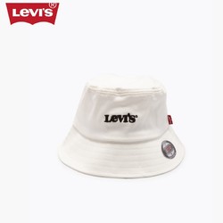 Levi's 李维斯 Levi's李维斯男士白色刺绣LOGO时尚休闲渔夫帽38025-0054