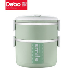 DEBO 德铂 双层保温饭盒 1700ml