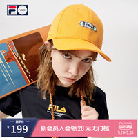 FILA 斐乐  潮牌情侣棒球帽2021夏新款时尚刺绣软顶休闲帽