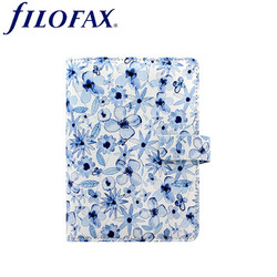 FILOFAX 英国进口高档活页手帐笔记本  A6 靛蓝花 027041