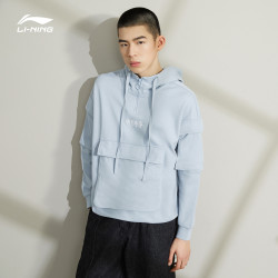 LI-NING 李宁 中国李宁21春夏巴黎时装周秀款卫衣男士男装上衣休闲宽松运动服
