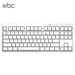 iKBC S200 2.4G无线机械键盘 白色 cherry青轴 87键