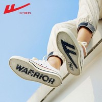 WARRIOR 回力 回力（Warrior）小白鞋新款女鞋帆布鞋女百搭韩版运动休闲鞋平底板鞋