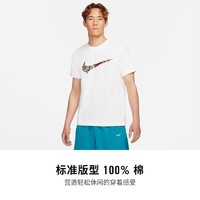NIKE 耐克 Nike耐克官方SWOOSH男子篮球T恤印花休闲柔软标准款纯棉DD0796