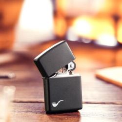 ZIPPO 之宝 黑哑漆水 218PL 煤油火机