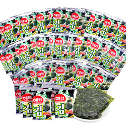 HAIPAI 海牌 韩国进口海牌菁品即食烤海苔寿司紫菜2g*32袋儿童小零食出游野餐