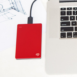 SEAGATE 希捷 睿品系列 2.5英寸 USB移动机械硬盘 2TB USB3.0 兼容Mac 丝绸红