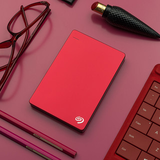 SEAGATE 希捷 睿品系列 2.5英寸 USB移动机械硬盘 2TB USB3.0 兼容Mac 丝绸红