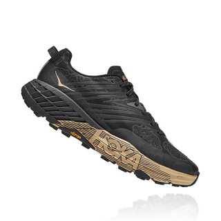 HOKA ONE ONE Speedgoat 4 男子跑鞋 1122892-BKGD 黑金 40