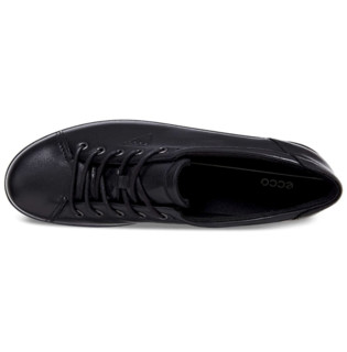 ecco 爱步 女士柔软2.0德比鞋Black With Black Sole, 37 EU