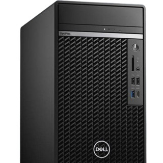 DELL 戴尔 OptiPlex 7080MT 十代酷睿版 23.8英寸 商务台式机 黑色 (酷睿i7-10700、R5 430、16GB、256GB SSD+1TB HDD、风冷)