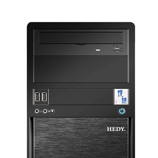 HEDY 七喜 悦祺 H10-1I41T 商用台式机 黑色（赛扬G4900、核芯显卡、4GB、1TB HDD、风冷）