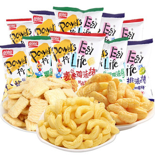 PANPAN FOODS 盼盼 麦香鸡味块组合装 3口味 8g*10袋（原味+烧烤牛排味+墨西哥鸡味卷味）