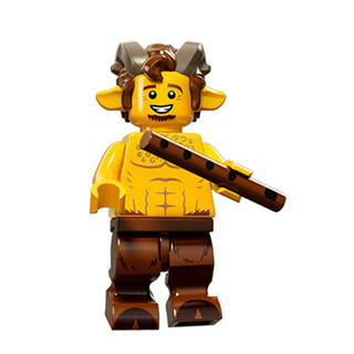 乐高LEGO 第十五季 71011 拼装积木玩具 抽抽乐人仔 大小4cm左右 牧神 剪开小口核对