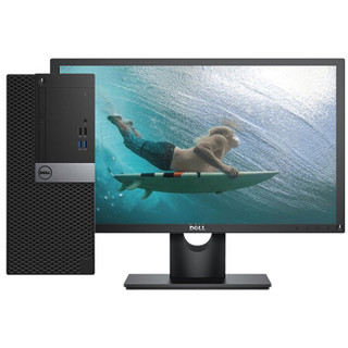 DELL 戴尔 OptiPlex 7060MT 八代酷睿版 21.5英寸 商务台式机 黑色 (酷睿i7-8700、核芯显卡、4GB、1TB HDD、风冷)