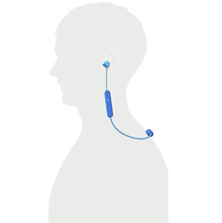 Sony 索尼 WI-C300 入耳式颈挂式无线蓝牙耳机 蓝色