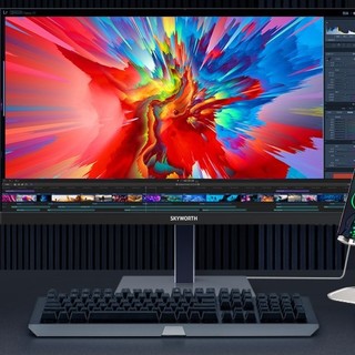 SKYWORTH 创维 28U1 28英寸 IPS FreeSync 显示器 (3840×2160、60Hz、90%DCI-P3、HDR10、Type-C 15W)