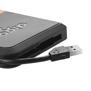 aigo 爱国者 HD806 2.5英寸 1.5米抗震防摔 USB移动机械硬盘 500GB USB3.0 黑色